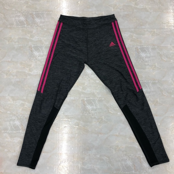 Adidas Girls Dark Gray Legging Size XL - Picture 1 of 5
